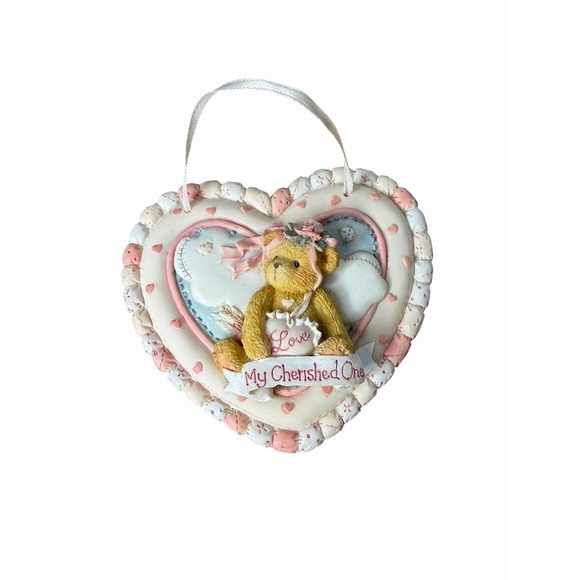 CHERISHED TEDDIES LOVE MY CHERISHED ONE ORNAMENT PLAQUE 104116 ENESCO  HILLMAN - Picture 6 of 14